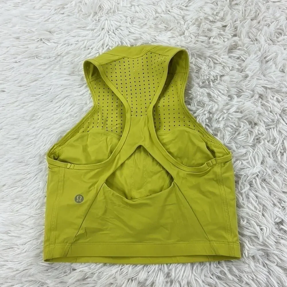 Lululemon Unleash Strength Bra *Medium Support, B/C Cup Yellow Serpentine_4